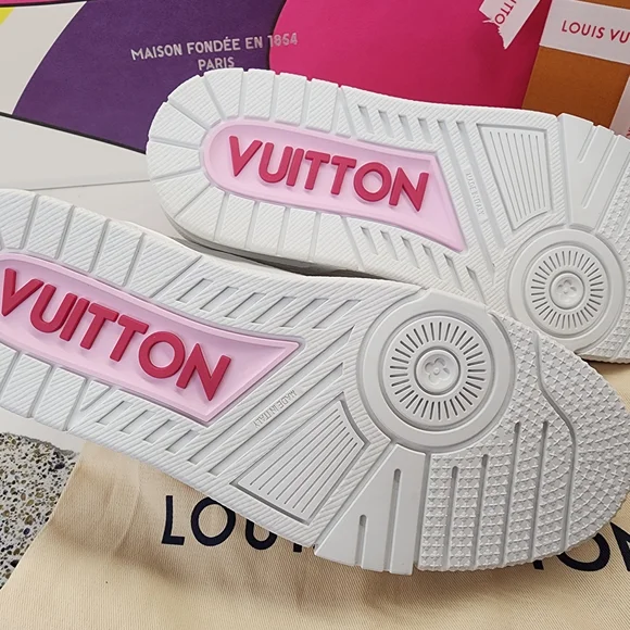 LOUIS VUITTON 2025 LV x TM Takashi Murakami Cherry Blossom Trainer Sneaker 39 - Picture 5 of 8
